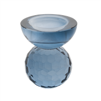 Candle stick crystal blue, 8cm-2